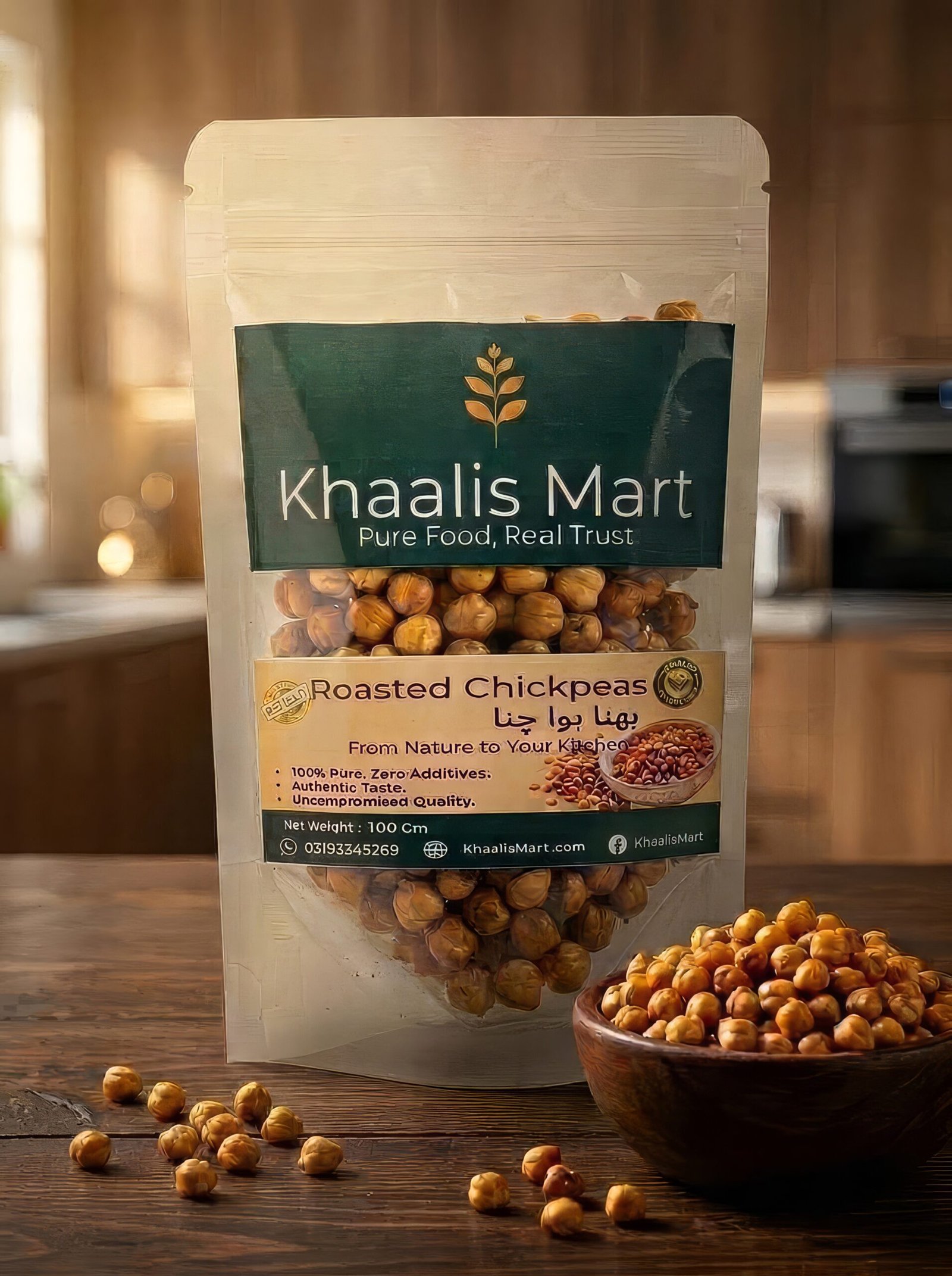 Khaalis Mart Roasted Chickpeas - 100g